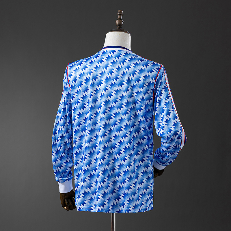 wanban-Retro Long Sleeve M-u 90/92 Away · 2