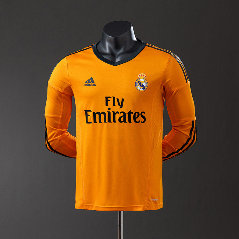 wanban-Real Madrid 13/14 Third Away Long Sleeve Player Version Retro Jersey · 2