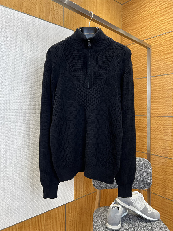 Cable Knit Half Zip Sweater 10