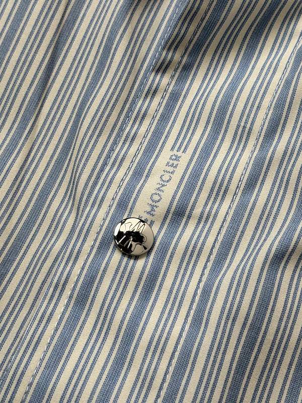 Color-Block Stripe Cotton Workwear Shirt · 2