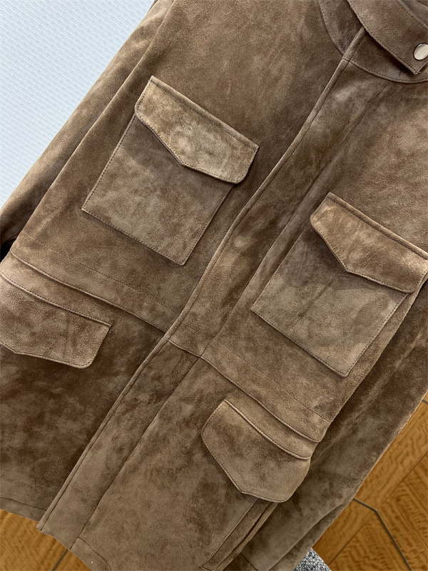 Suede Utility Leather Jacket · 6