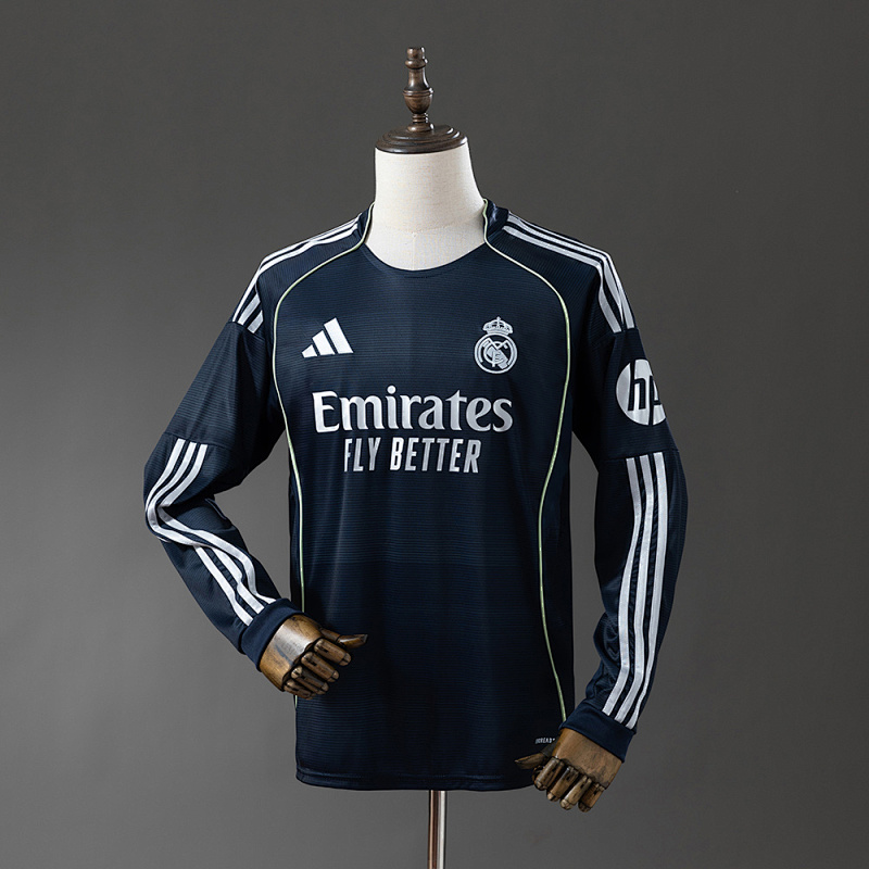 wanban-Real Madrid 25/26 Away Long Sleeve Jersey · 2