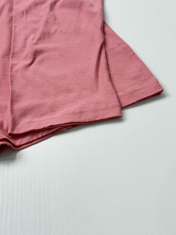 Distressed Blurred Letter Print Long Tee · 3