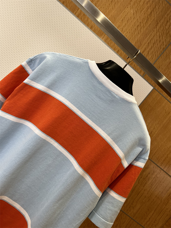 Striped Short Sleeve T-Shirt · 5
