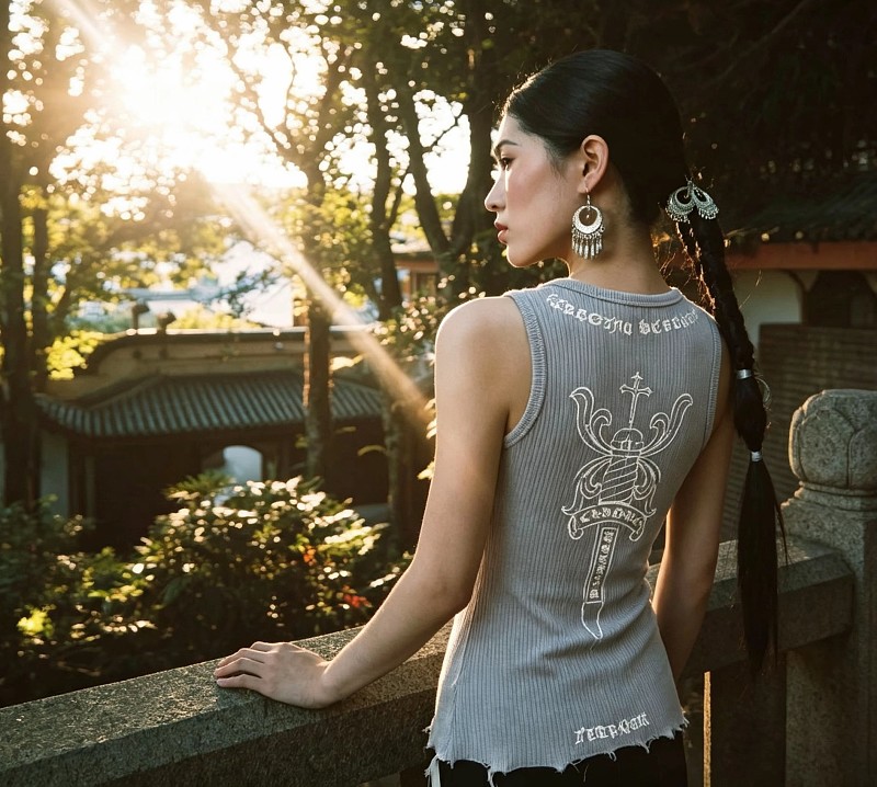 Chrome Hearts Spring Tank Top · Sky Blue 4