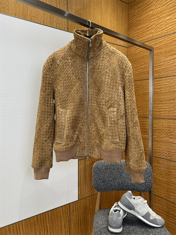 Stand Collar Luxury Leather Jacket · 4