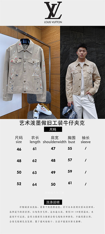 AF-1551-做旧工装牛仔夹克