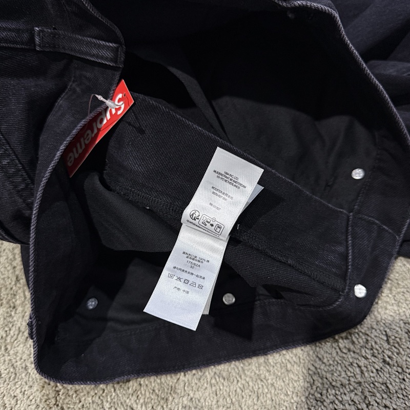 [ ⮕ ] Sup Ss25 Black Denim Jeans 8