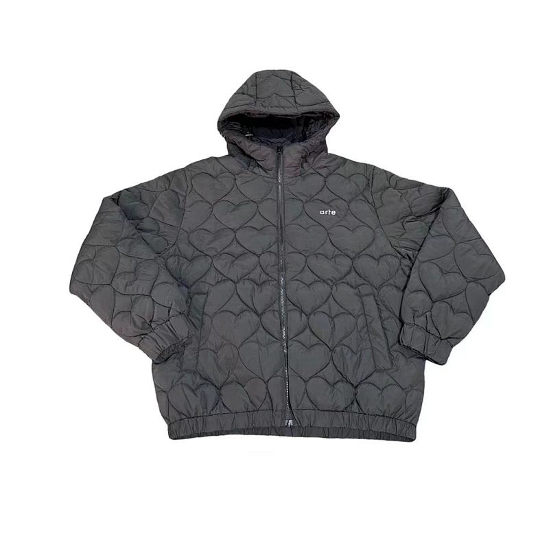 Ate Joey Heart Puffer Jacket Black 6