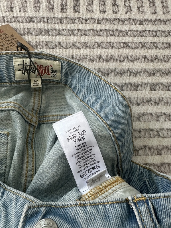 [Best Quality]Stu Big Ol Jean DENIM-Light Wash Blue 5