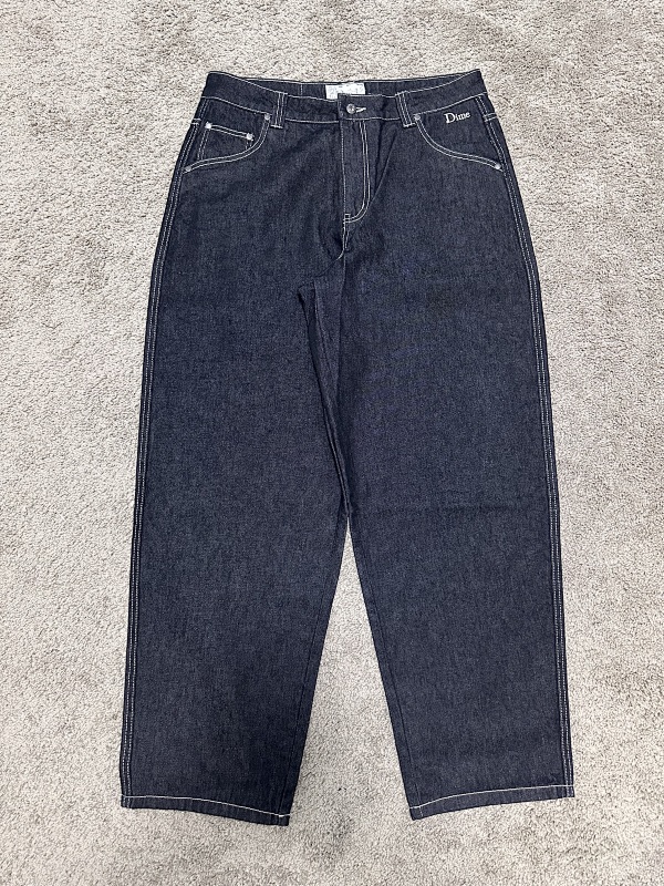 Purple Tag Classic Baggy Denim Pant Black 7