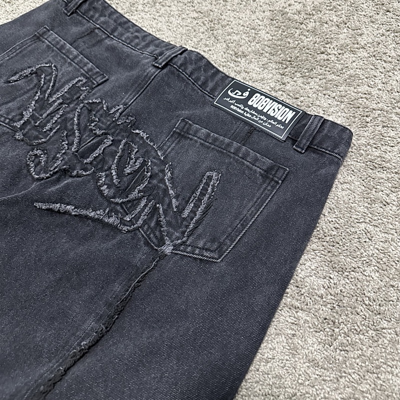 In Stock 808 Visi*n Jacket/ Jeans Black/White 4