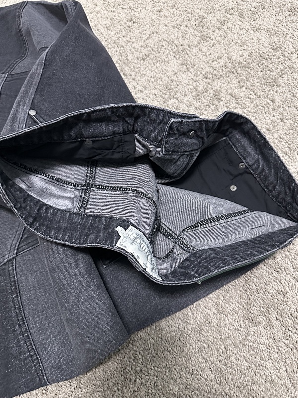 D*me Black Gray Stitch Jeans 9