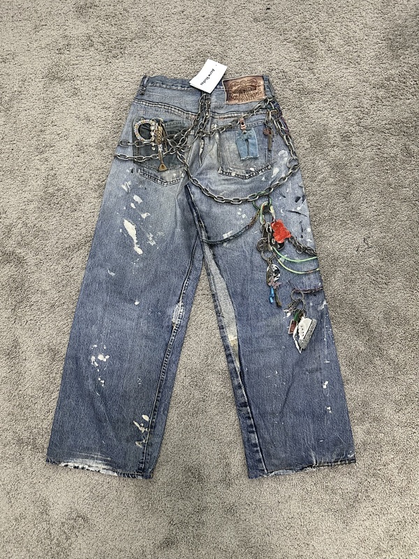 [ ⮕ ] Ac*e 1981M 3D Print Baggy Jeans 7