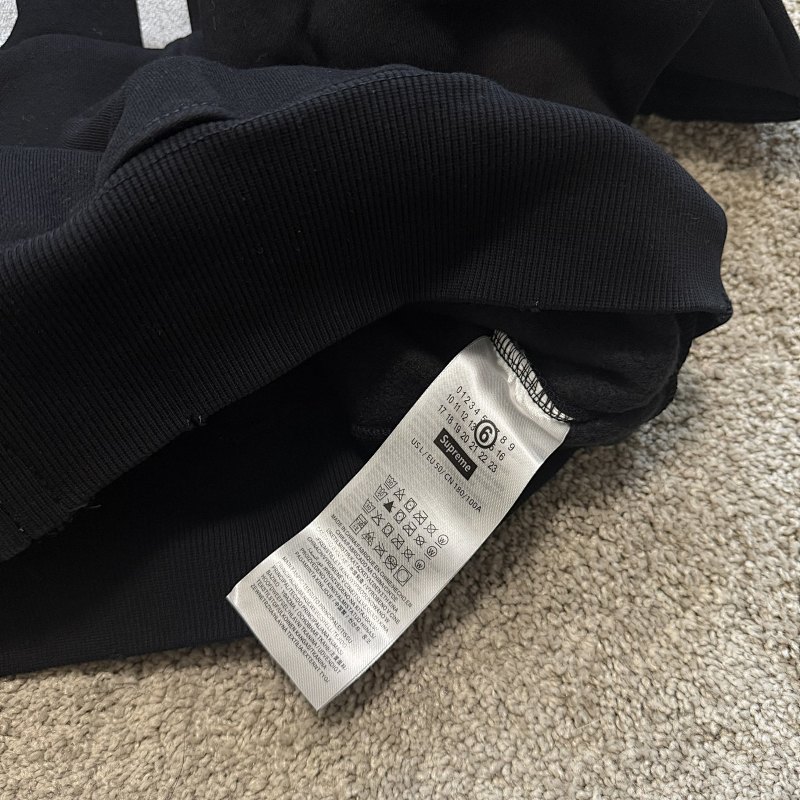 [Boom Discount] Sup MM6 Hoodie Black 4