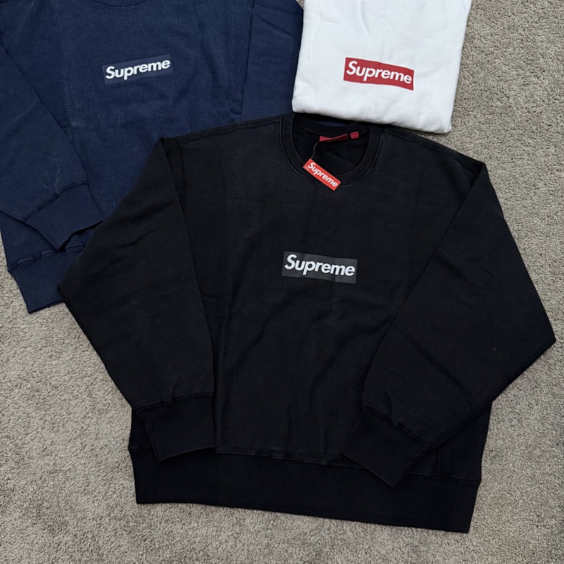 Supreme Washed Box Logo Crewneck 4