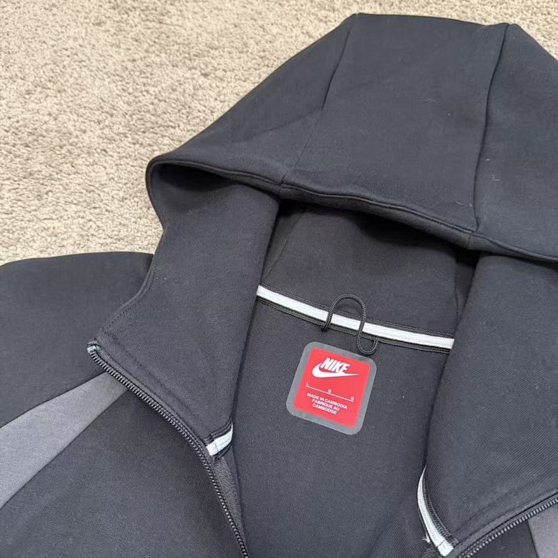 [eu/usa Version] Nk New Season Tech Fleece Suit Black/Grey Same Day Send Out 5