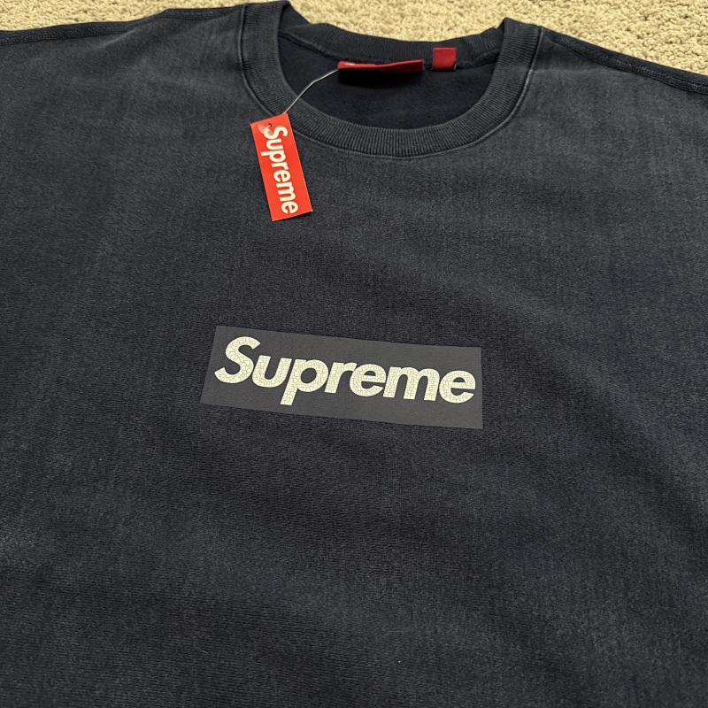 Supreme Washed Box Logo Crewneck 9