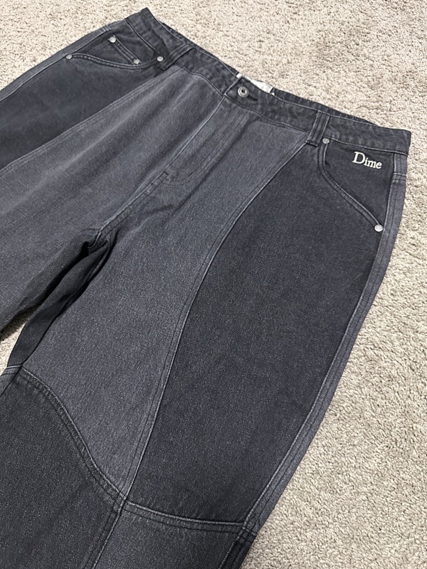 D*me Black Gray Stitch Jeans 3
