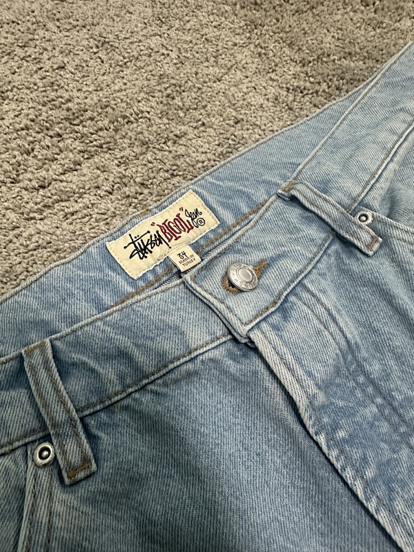 [Best Quality]Stu Big Ol Jean DENIM-Light Wash Blue 8
