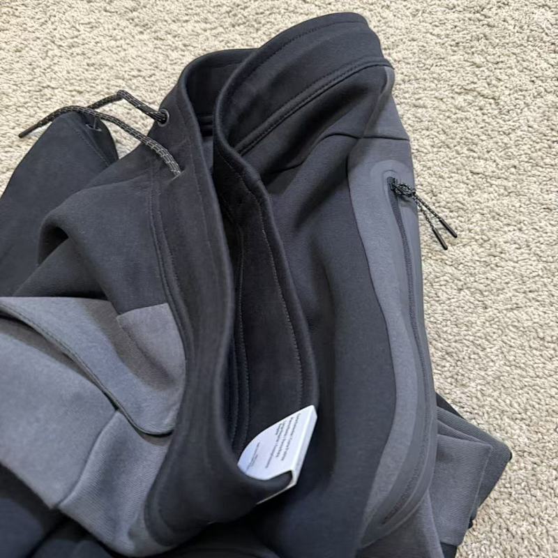 [eu/usa Version] Nk New Season Tech Fleece Suit Black/Grey Same Day Send Out 10