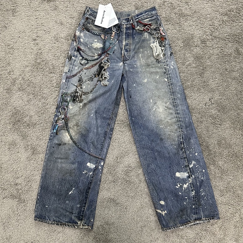 [ ⮕ ] Ac*e 1981M 3D Print Baggy Jeans 9