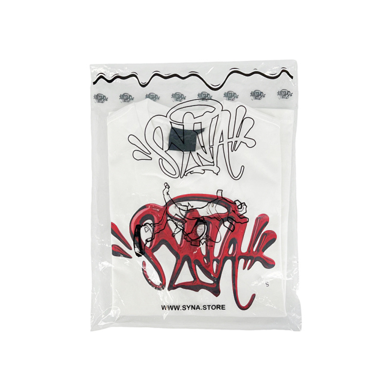 Synaworld 'syna Logo' Tee - White/red 3