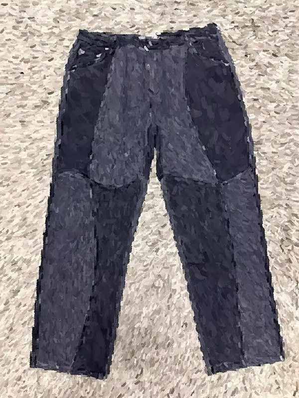 D*me Black Gray Stitch Jeans 6