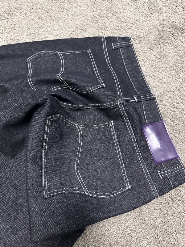 Purple Tag Classic Baggy Denim Pant Black 4