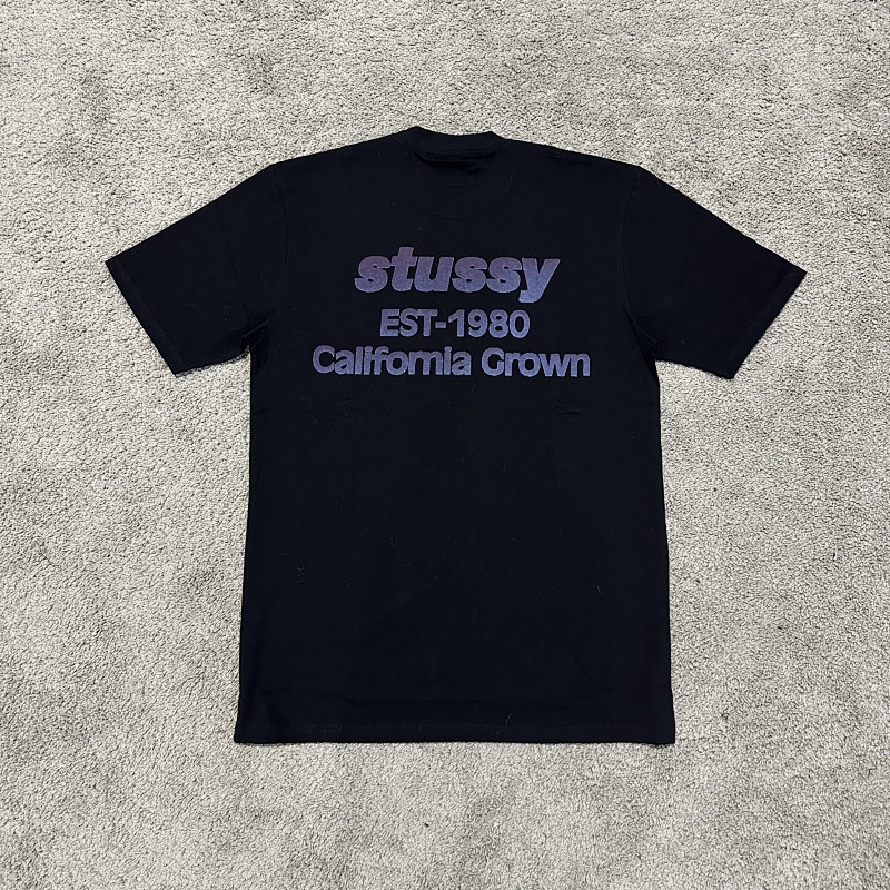Stu California Grown Tee Pigment Dyed - Black 3