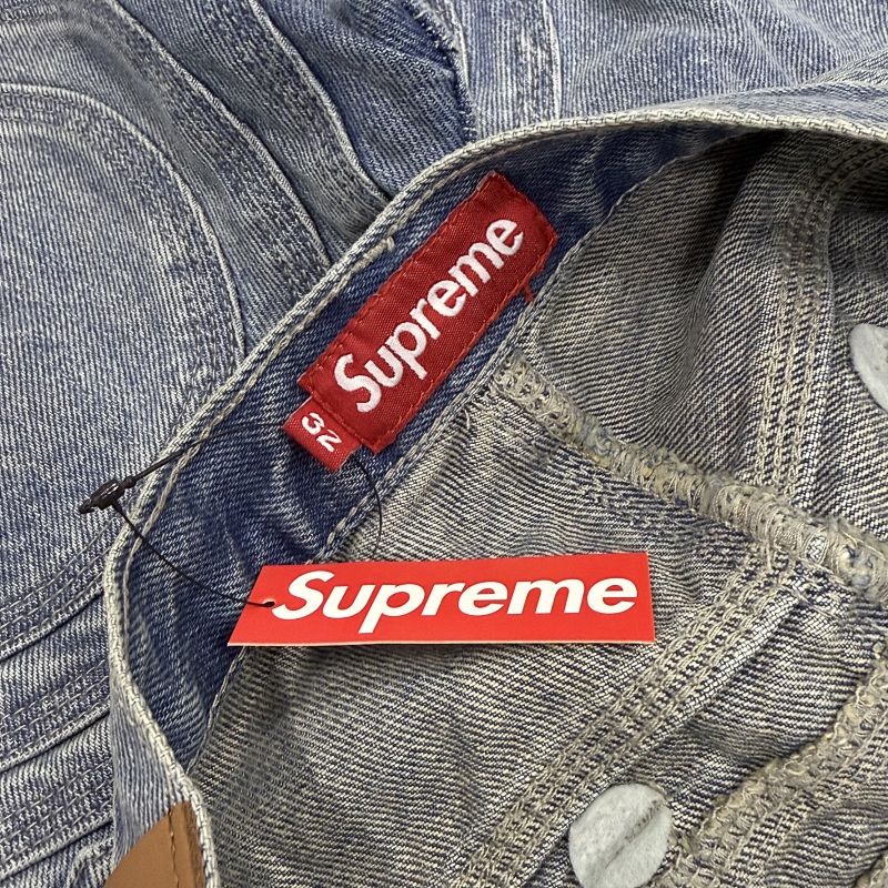 Supreme S Logo Loose Fit Denim 'Washed Blue' 11