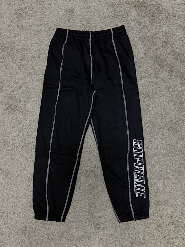 Supreme Coverstitch Tracksuit Gery/Black 7