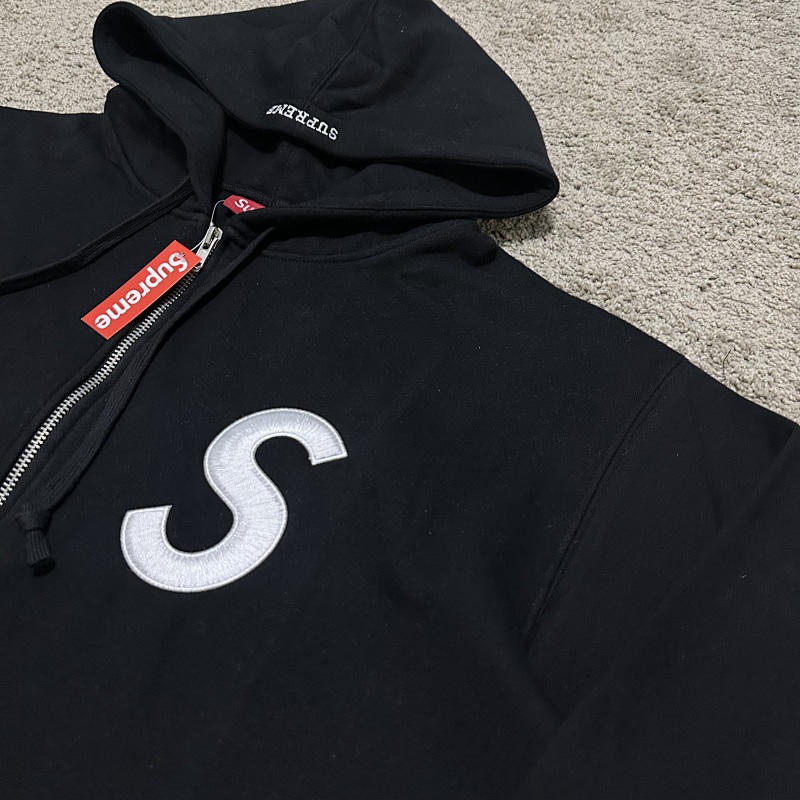 Supreme S Logo Zip Hoodie 7
