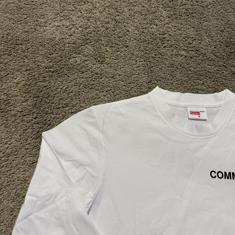 Sup CDG Long Sleeve Tee Black/White[size One Up Pls]
