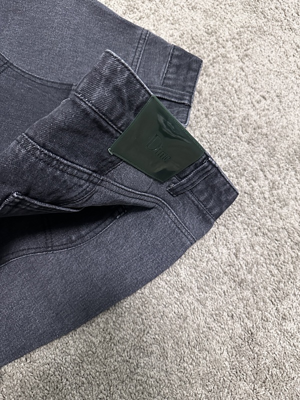 D*me Black Gray Stitch Jeans 8