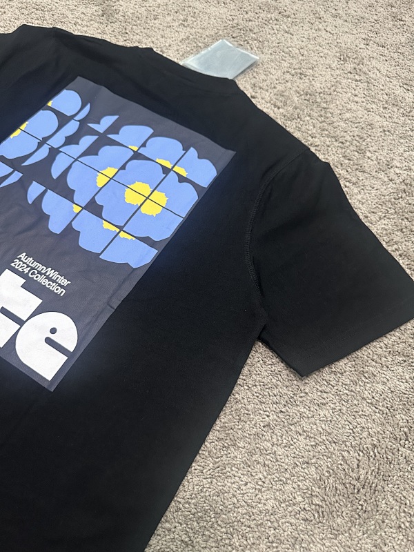 Ate Flower Poster T-shirt Black 3