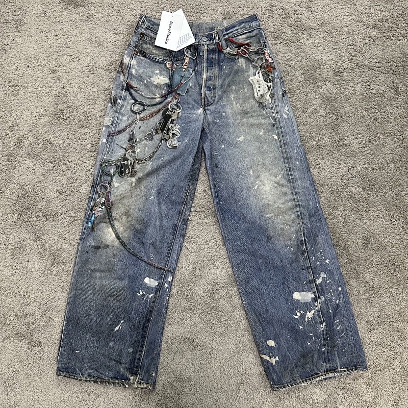 [ ⮕ ] Ac*e 1981M 3D Print Baggy Jeans 8