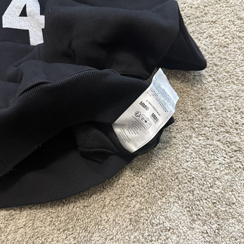 [Boom Discount] Sup MM6 Hoodie Black 3