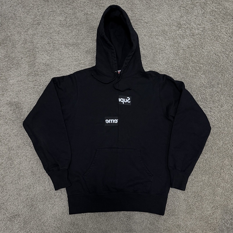 Sup CDG Split Logo Hoodie/Black 3