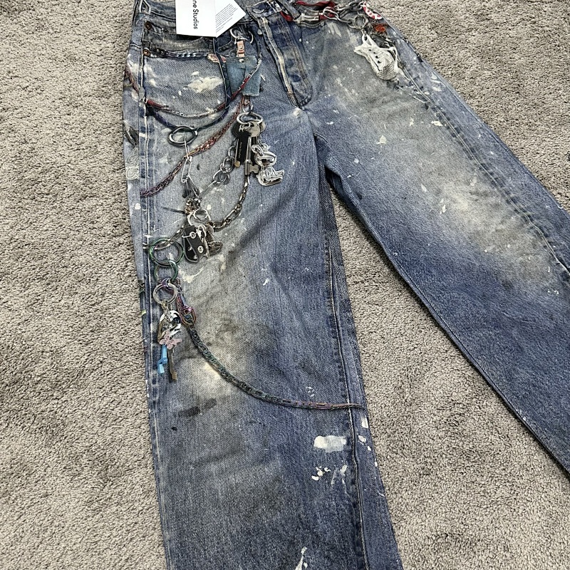 [ ⮕ ] Ac*e 1981M 3D Print Baggy Jeans 10