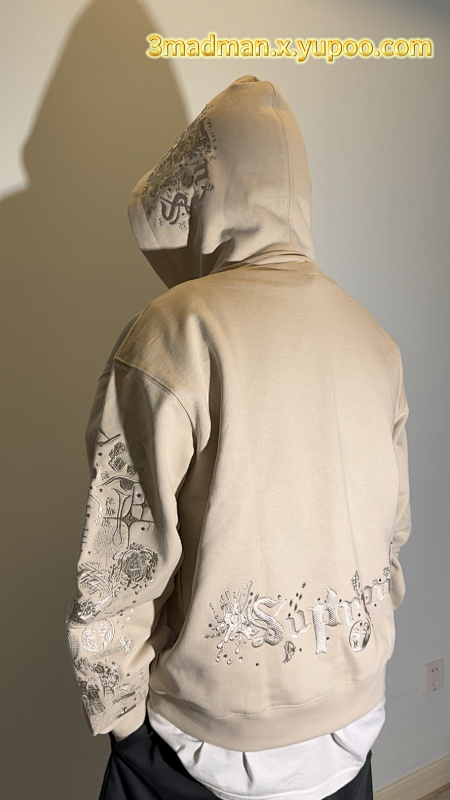 [ ⮕ ] Sup Aoi Zip Up Hooded Sweatshirt 6