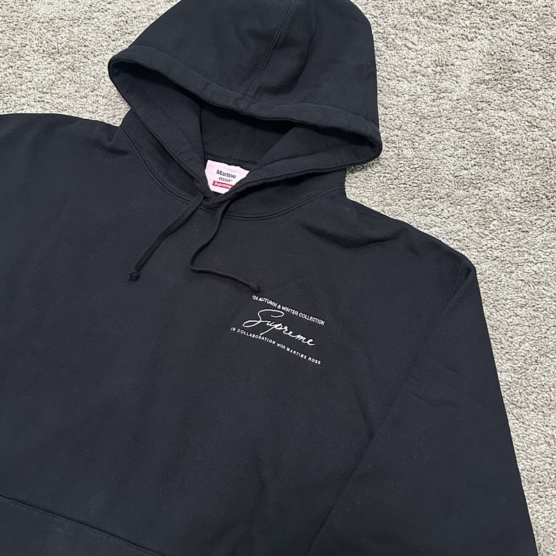 Sup Martine Rose Hooded Sweatshirt-black 4