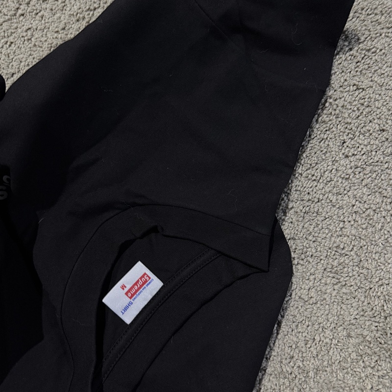 Sup CDG Long Sleeve Tee Black/White[size One Up Pls] 4