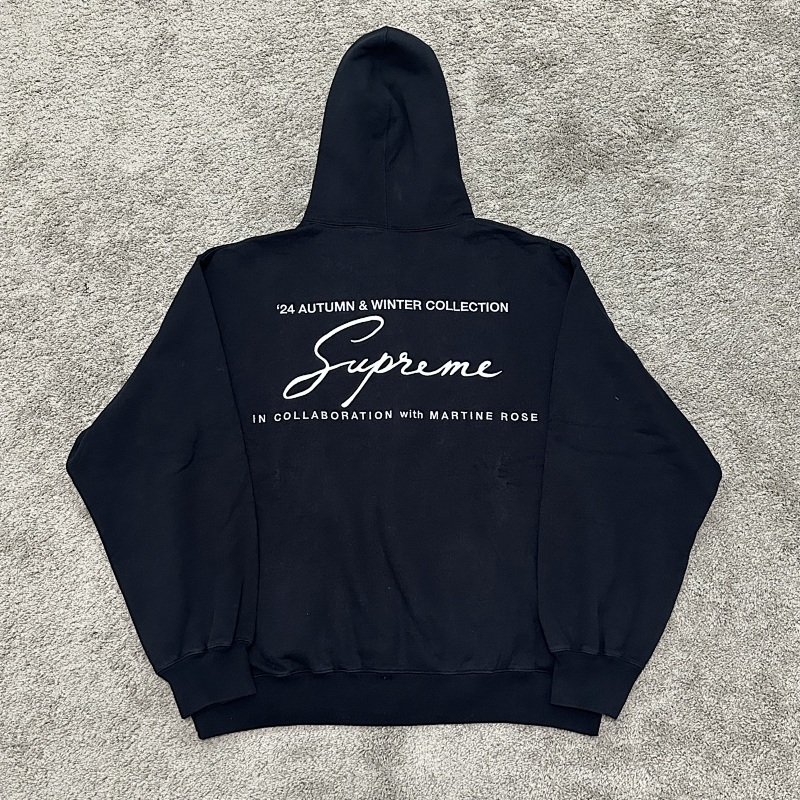 Sup Martine Rose Hooded Sweatshirt-black 3