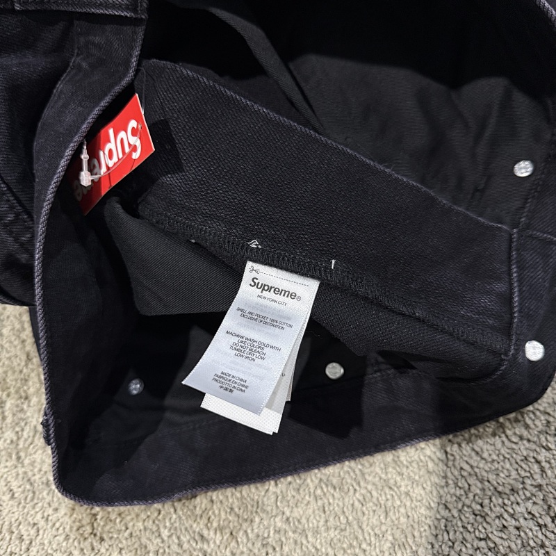 Supreme Ss25 Black Denim Jeans 8