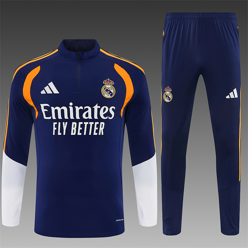Real Madrid Long Sleeve Tracksuit 11