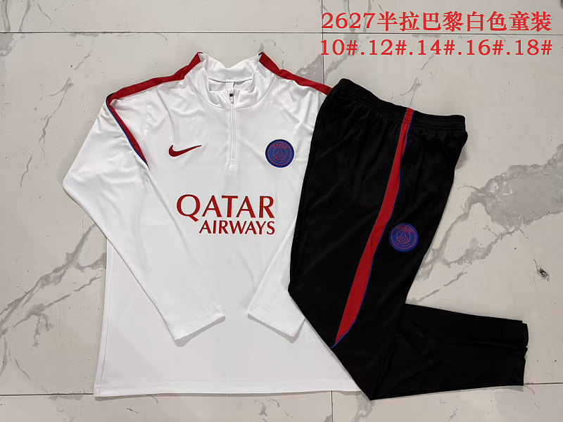Paris Psg Kids Long Sleeve Tracksuit #10-#18 · 4