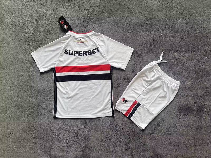 Sao Paulo Home Kids Jersey+shorts Kit 16#-28# · 3