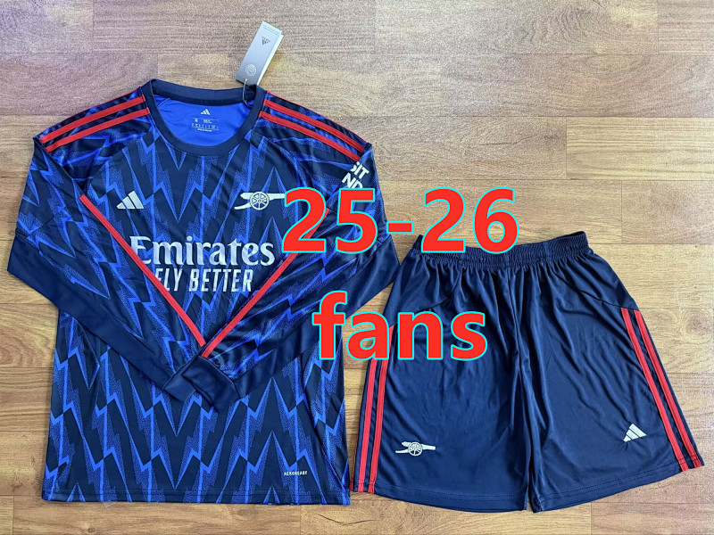 Arsenal Away Fans Long Jersey+shorts Kit