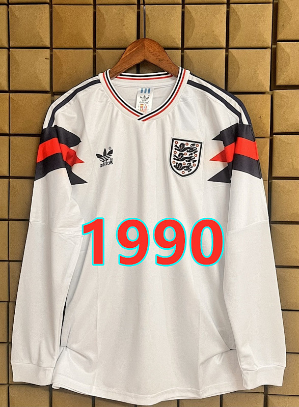 1990 England Retro Long Jersey